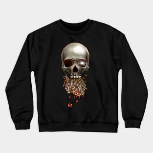 Skull Love Enoki Mushrooms Crewneck Sweatshirt